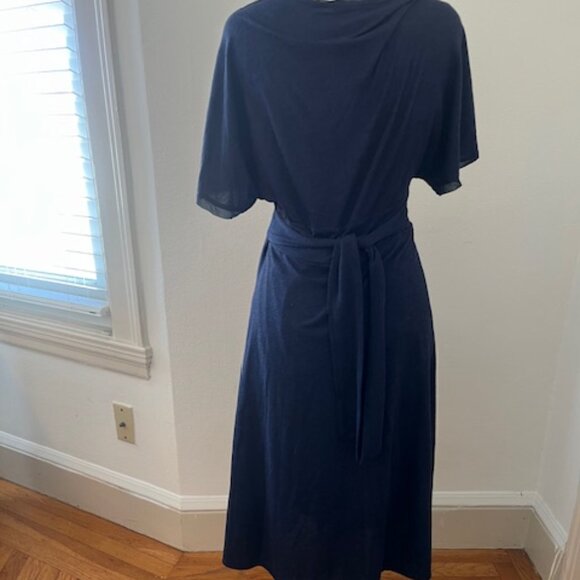 Anthropologie Navy V-Neck Knit Dress - XS -P - Picture 3 of 6